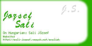 jozsef sali business card